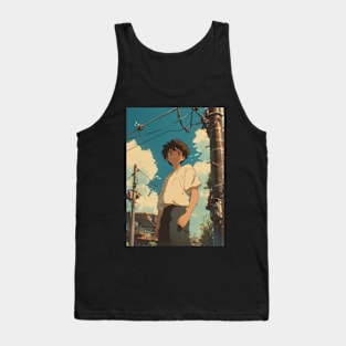 Lofi Boy Aesthetic Tank Top